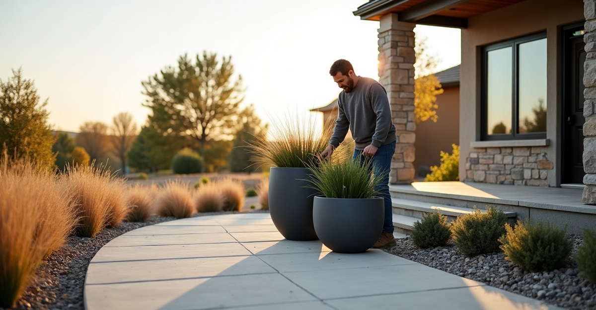 large landscape pots